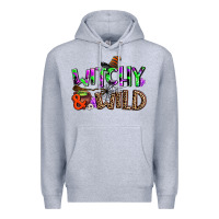 Heather Grey witchy and wild Premium Hoodie - AdoDesignShop