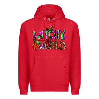 Red witchy and wild Premium Hoodie - AdoDesignShop