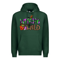 Sports Green witchy and wild Premium Hoodie - AdoDesignShop