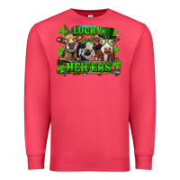 Cardinal St Patricks Day Lucky Heifers Premium Sweatshirt - RanaPortraitStore