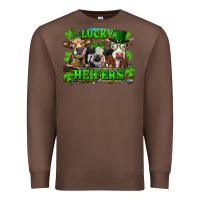 Chestnut St Patricks Day Lucky Heifers Premium Sweatshirt - RanaPortraitStore