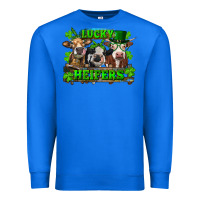 True Royal St Patricks Day Lucky Heifers Premium Sweatshirt - RanaPortraitStore