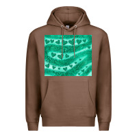 Chestnut green glitter heart Premium Hoodie - JahusDesignShop
