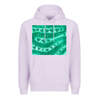 Lilac green glitter heart Premium Hoodie - JahusDesignShop
