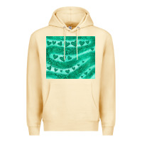 Pina Colada green glitter heart Premium Hoodie - JahusDesignShop