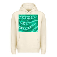 Tofu green glitter heart Premium Hoodie - JahusDesignShop