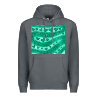 Rock green glitter heart Premium Hoodie - JahusDesignShop