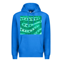 True Royal green glitter heart Premium Hoodie - JahusDesignShop