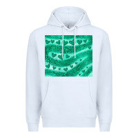White green glitter heart Premium Hoodie - JahusDesignShop