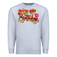 Heather Grey it's my birthday Premium Sweatshirt - Zillion Design Studio