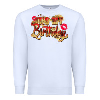 White it's my birthday Premium Sweatshirt - Zillion Design Studio