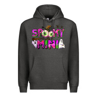 Charcoal Heather spooky mini Premium Hoodie - AdoDesignShop