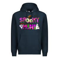 Navy spooky mini Premium Hoodie - AdoDesignShop