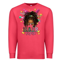 Cardinal afro locs hair stylist messy bun tbw Premium Sweatshirt - texasbilliewilder