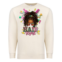 Sandshell afro locs hair stylist messy bun tbw Premium Sweatshirt - texasbilliewilder