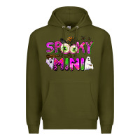 Army Green spooky mini Premium Hoodie - AdoDesignShop