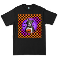 Black Halloween American Pitbull Terrier Premium Tee - LillyAllenDesigns
