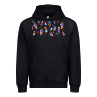 Black usa ice cream and popsicles Urban Hoodie - AdoDesignShop