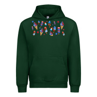Forest Green usa ice cream and popsicles Urban Hoodie - AdoDesignShop