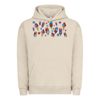 Pigment French Oak usa ice cream and popsicles Urban Hoodie - AdoDesignShop