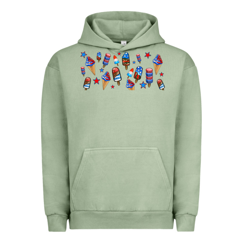 Usa Ice Cream And Popsicles Urban Hoodie by AdoDesignShop | Teevron