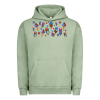 Pigment Oil Green usa ice cream and popsicles Urban Hoodie - AdoDesignShop