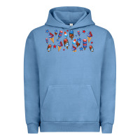 Pigment Pebble Blue usa ice cream and popsicles Urban Hoodie - AdoDesignShop