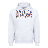 White usa ice cream and popsicles Urban Hoodie - AdoDesignShop