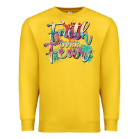 Lemon faith over fear Premium Sweatshirt - Zillion Design Studio