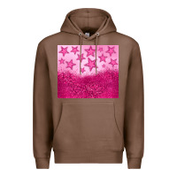 Chestnut pink glitter star Premium Hoodie - JahusDesignShop
