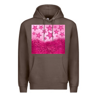 Coffee pink glitter star Premium Hoodie - JahusDesignShop