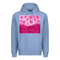 Colony Blue pink glitter star Premium Hoodie - JahusDesignShop