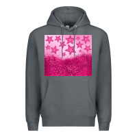 Rock pink glitter star Premium Hoodie - JahusDesignShop