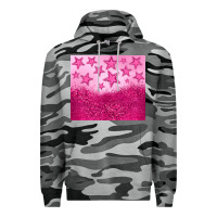 Slate Camo pink glitter star Premium Hoodie - JahusDesignShop