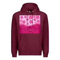 Burgundy pink glitter star Premium Hoodie - JahusDesignShop