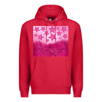 Cardinal pink glitter star Premium Hoodie - JahusDesignShop