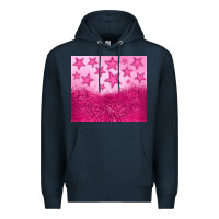 Navy pink glitter star Premium Hoodie - JahusDesignShop