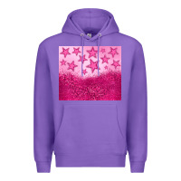 Purple pink glitter star Premium Hoodie - JahusDesignShop