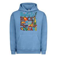 Pigment Pebble Blue ready to rock 5th grade Urban Hoodie - JahusDesignShop
