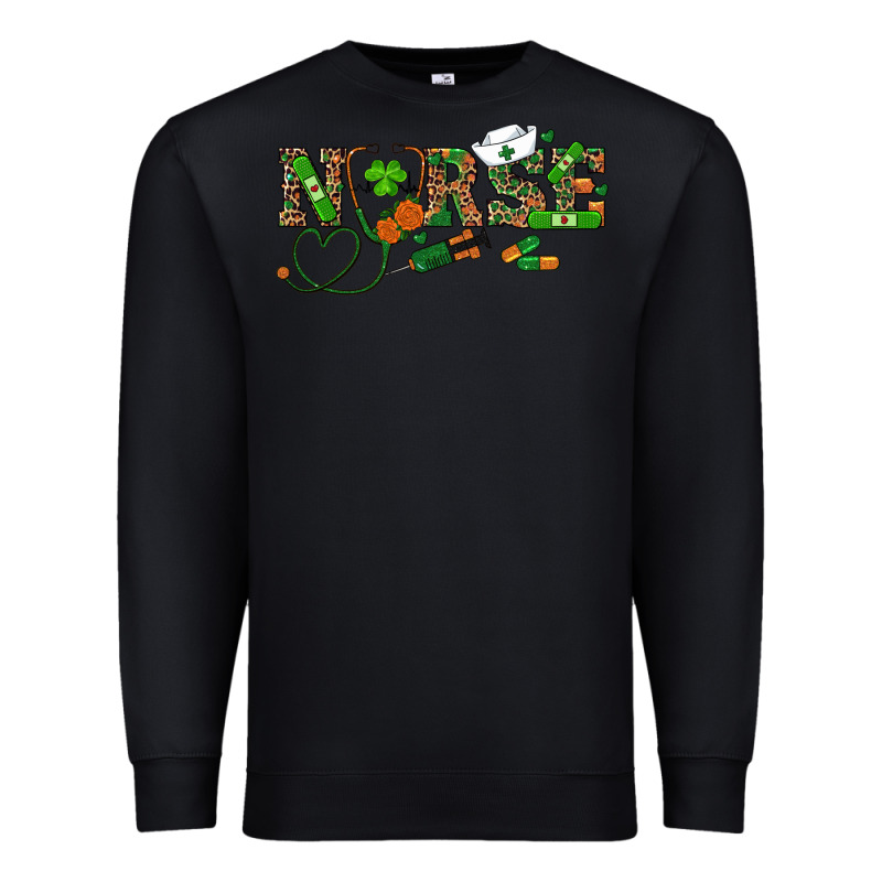 St. Patrick's Day Nurse Premium Sweatshirt by RanaPortraitStore | Teevron