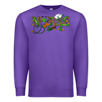 Purple St. Patrick's Day Nurse Premium Sweatshirt - RanaPortraitStore
