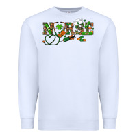 White St. Patrick's Day Nurse Premium Sweatshirt - RanaPortraitStore