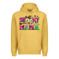 Antique Gold spooky mama Premium Hoodie - AdoDesignShop