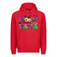 Red spooky mama Premium Hoodie - AdoDesignShop