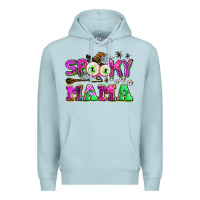 Blue Mist spooky mama Premium Hoodie - AdoDesignShop