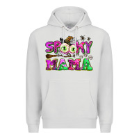 Dove Grey spooky mama Premium Hoodie - AdoDesignShop