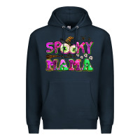 Navy spooky mama Premium Hoodie - AdoDesignShop