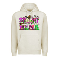 Oatmeal Heather spooky mama Premium Hoodie - AdoDesignShop