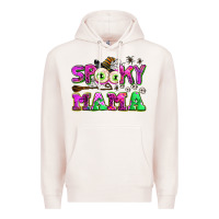 Pale Pink spooky mama Premium Hoodie - AdoDesignShop