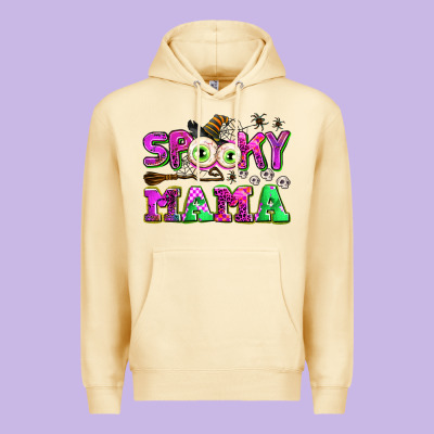 Spooky Mama Premium Hoodie Designed By Adodesignshop